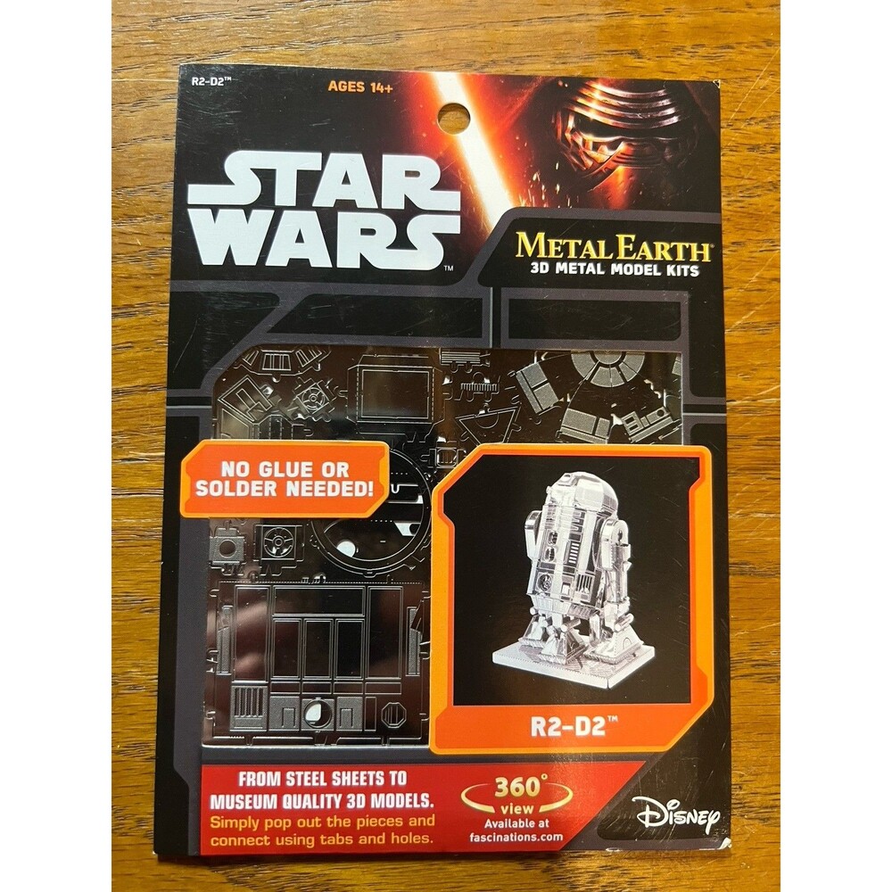 Fascinations Metal Earth Star Wars R2-D2 - 3D Model - NEW